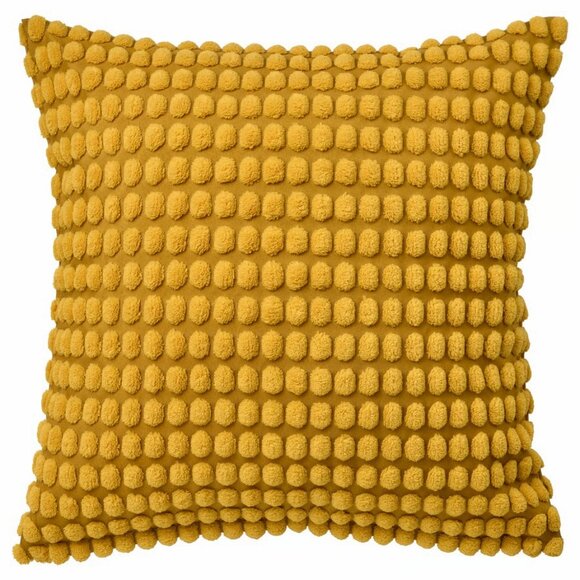 Modern Tufted Yellow Gold Pillow Cover - 20x20 - Picture 1 of 7